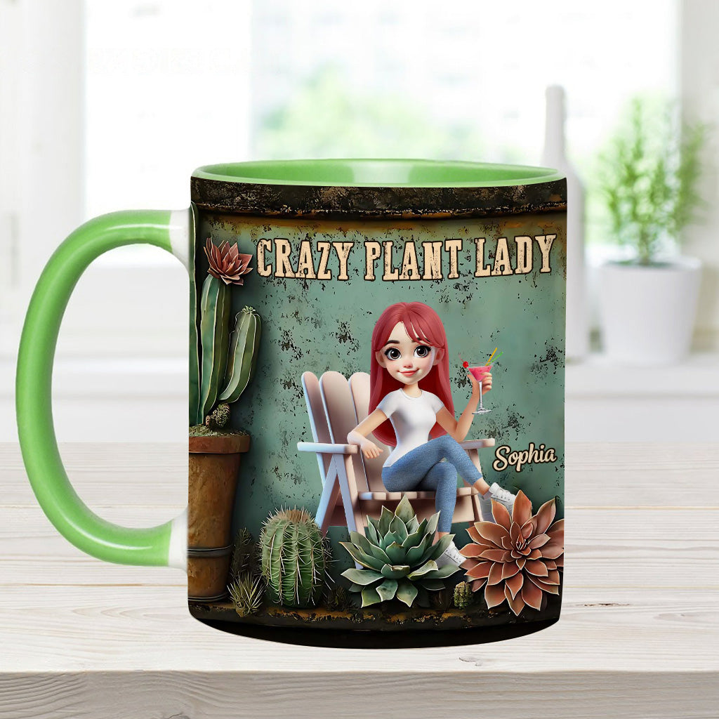 Crazy Plant Lady - Personalized Gardening Accent Mug