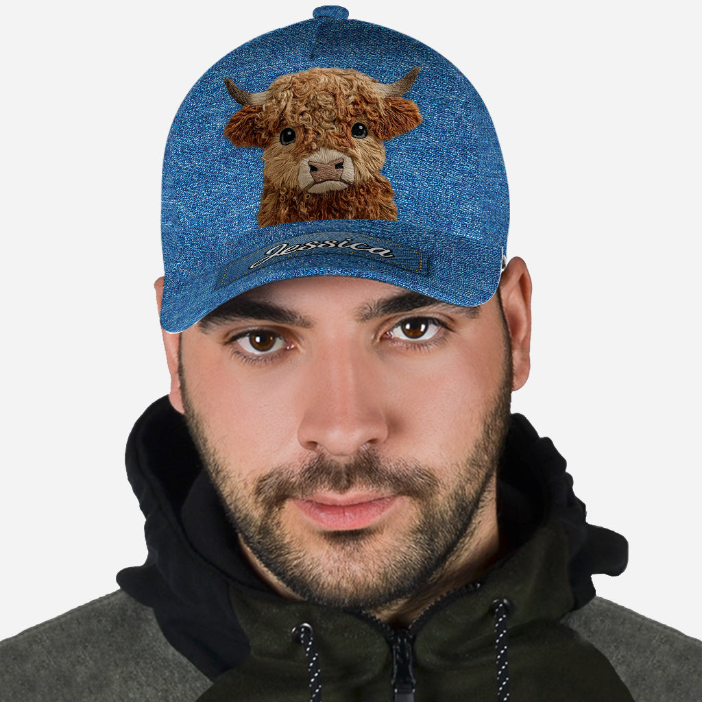 Cute Highland Cow - Personalized Highland Cow Classic Cap