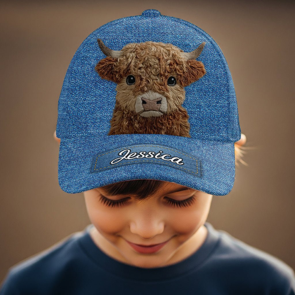 Cute Highland Cow - Personalized Highland Cow Classic Cap