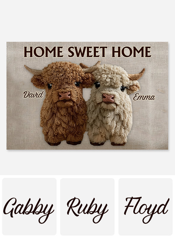 You & Me Sweet Home - Personalized Couple Doormat