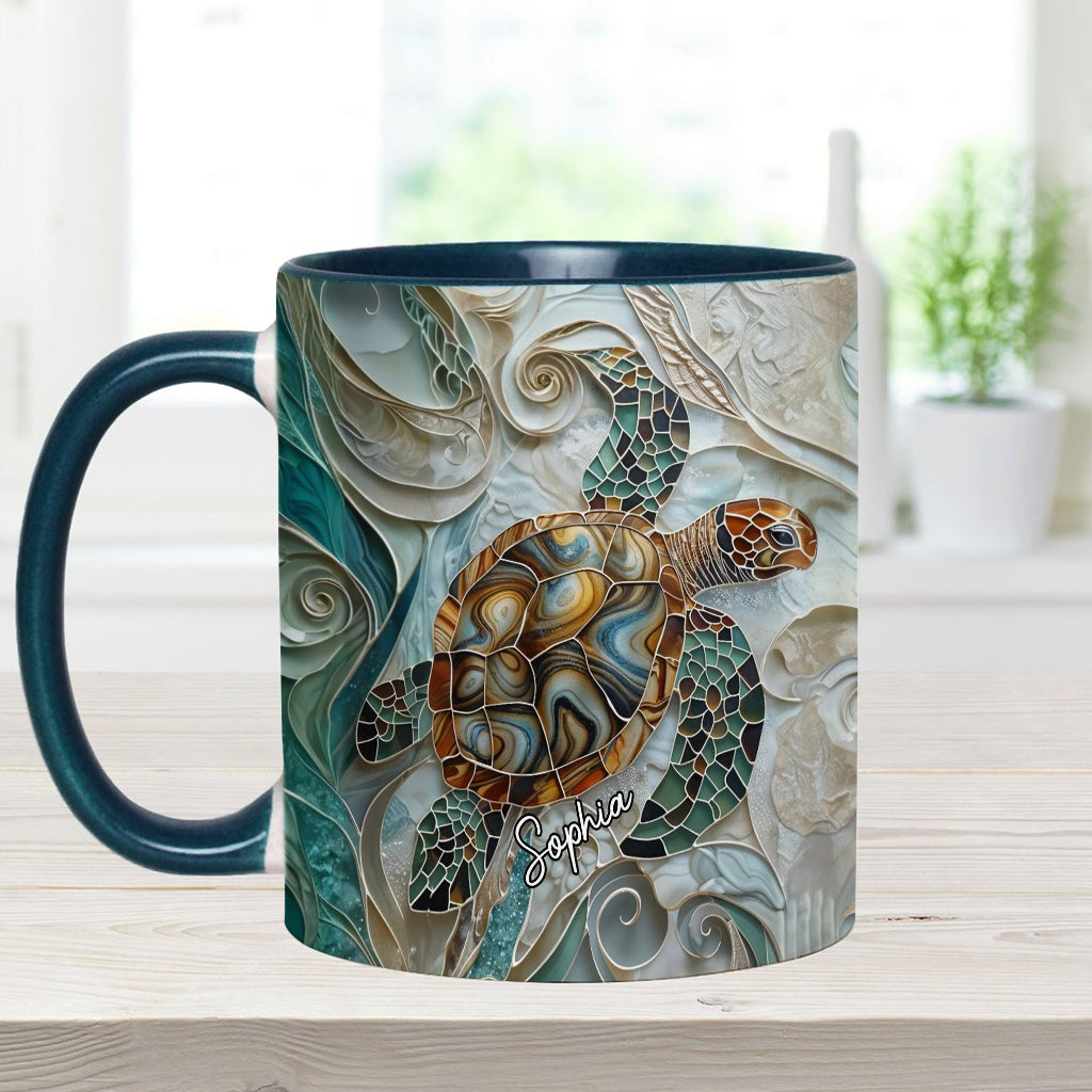 Love Turtles - Personalized Turtle Accent Mug