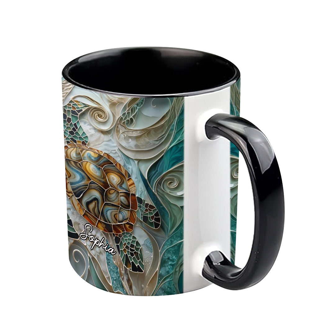 Love Turtles - Personalized Turtle Accent Mug