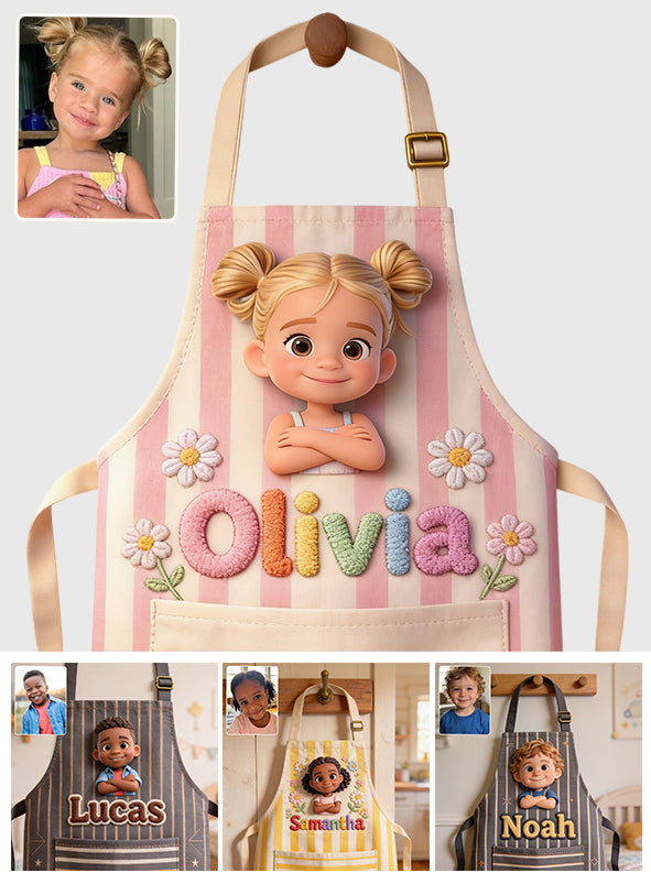 Any Photo - Personalized Kid Apron With Pockets