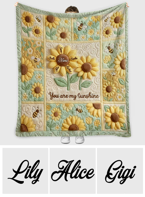 Tu es mon rayon de soleil - Couverture personnalisée pour grand-mère