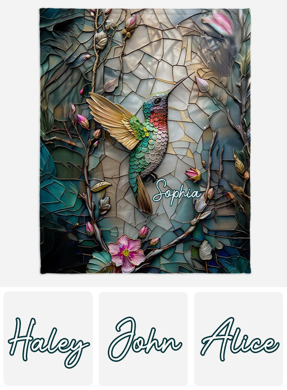 Couverture colibri artistique personnalisée