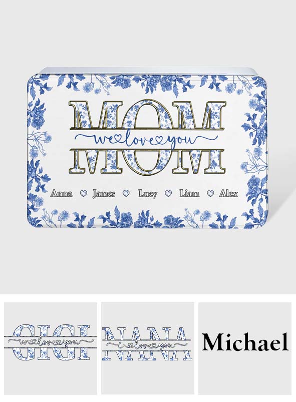Mom We Love You Gift For Mom, Grandma,... - Personalized Mother Biscuit Tin