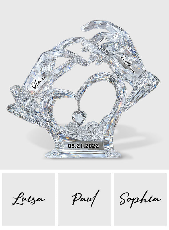 Anniversary Gifts - Personalized Couple Custom Shaped Acrylic Plaque