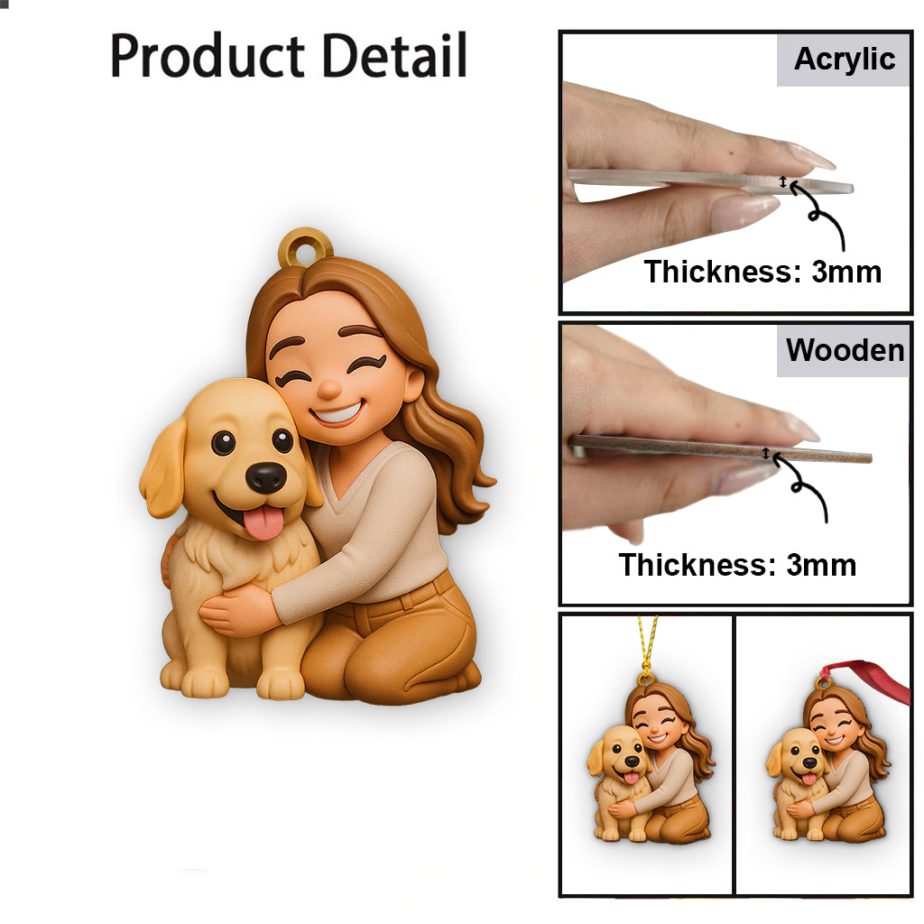 Gift For Dog Lover - Personalized Dog Custom Made 3D Minifigure Ornament