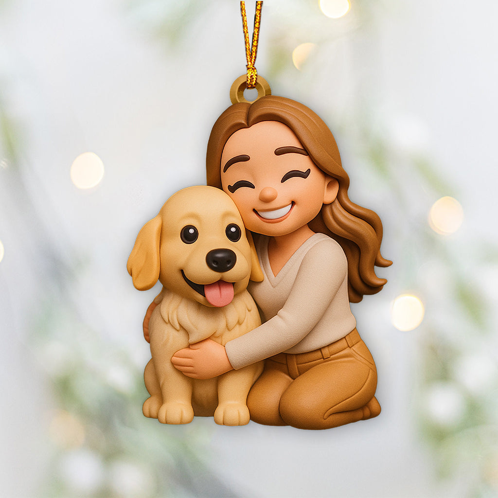Gift For Dog Lover - Personalized Dog Custom Made 3D Minifigure Ornament