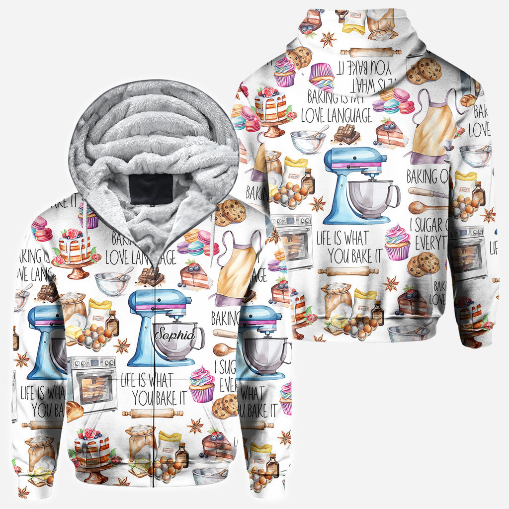 Baking Is My Love Language - Personalized Baking All Over Shirt