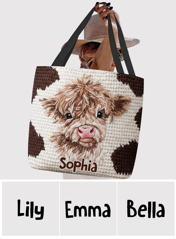Sac fourre-tout personnalisé « Vaches des Highlands »