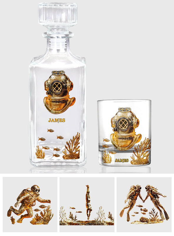 Geschenk für Tauchbegeisterte – personalisiertes Taucher-Whiskyglas