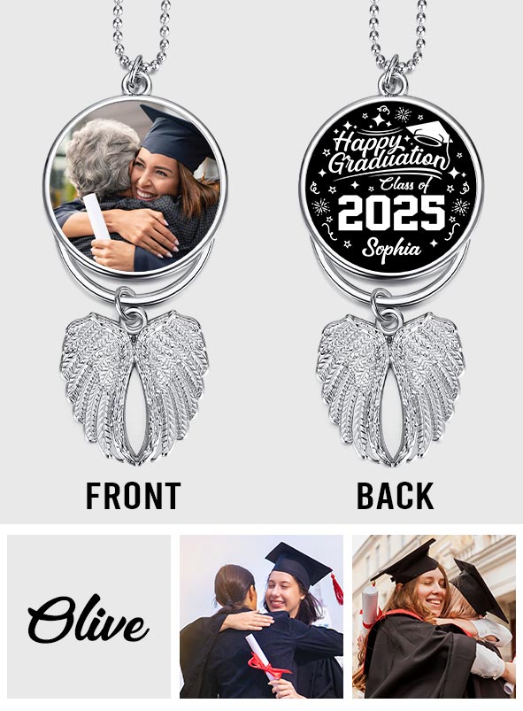 Happy Graduation - Personalized Graduation Wings Ornament