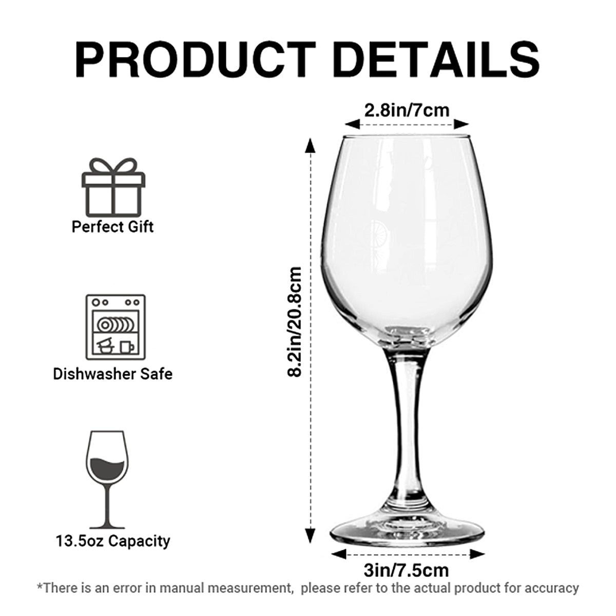 Golf And Wine - Personalized Golf Wine Glass With Long Stem