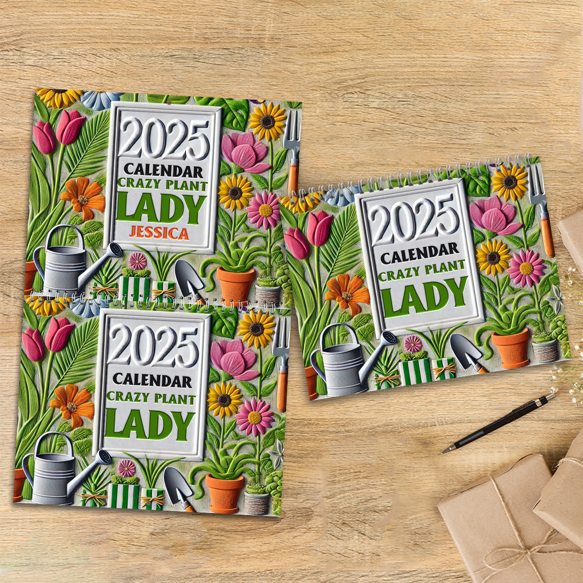 Gardening Lovers Calender - Personalized Gardening Wall Calendar & Desk Calendar