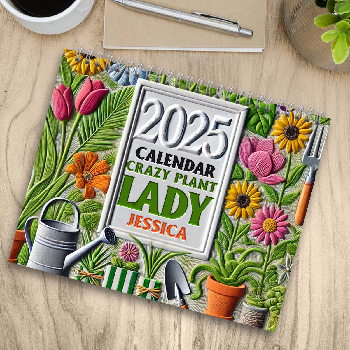 Gardening Lovers Calender - Personalized Gardening Wall Calendar & Desk Calendar