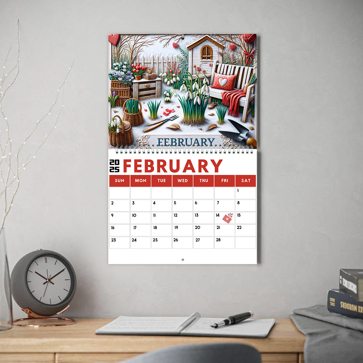 Gardening Lovers Calender - Personalized Gardening Wall Calendar & Desk Calendar