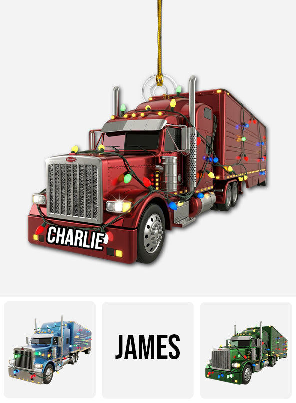 Chauffeur routier - Ornement personnalisé pour camionneur