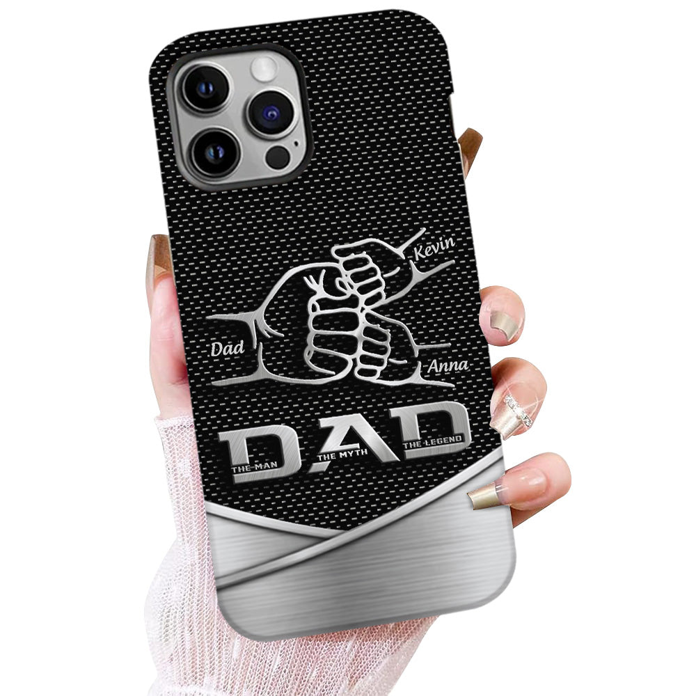 Dad The Man The Myth The Legend First Bump - Christmas Gift for Dad - Personalized Father Full Print Phone Case