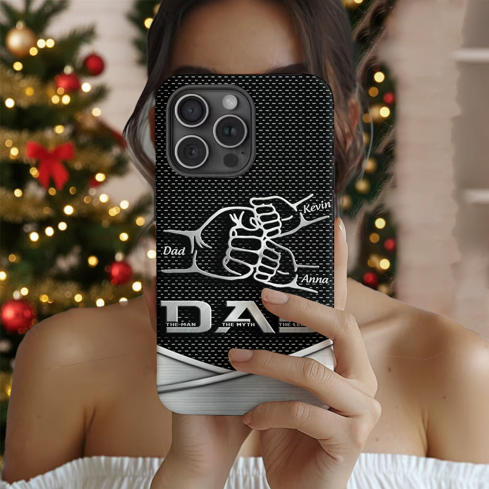 Dad The Man The Myth The Legend First Bump - Christmas Gift for Dad - Personalized Father Full Print Phone Case