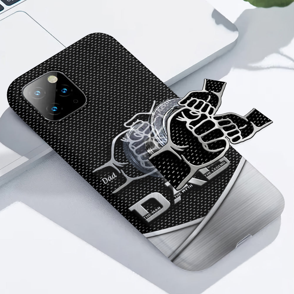 Dad The Man The Myth The Legend First Bump - Christmas Gift for Dad - Personalized Father Full Print Phone Case