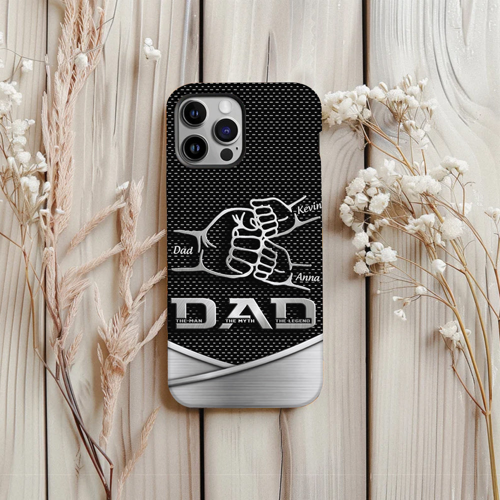 Dad The Man The Myth The Legend First Bump - Christmas Gift for Dad - Personalized Father Full Print Phone Case