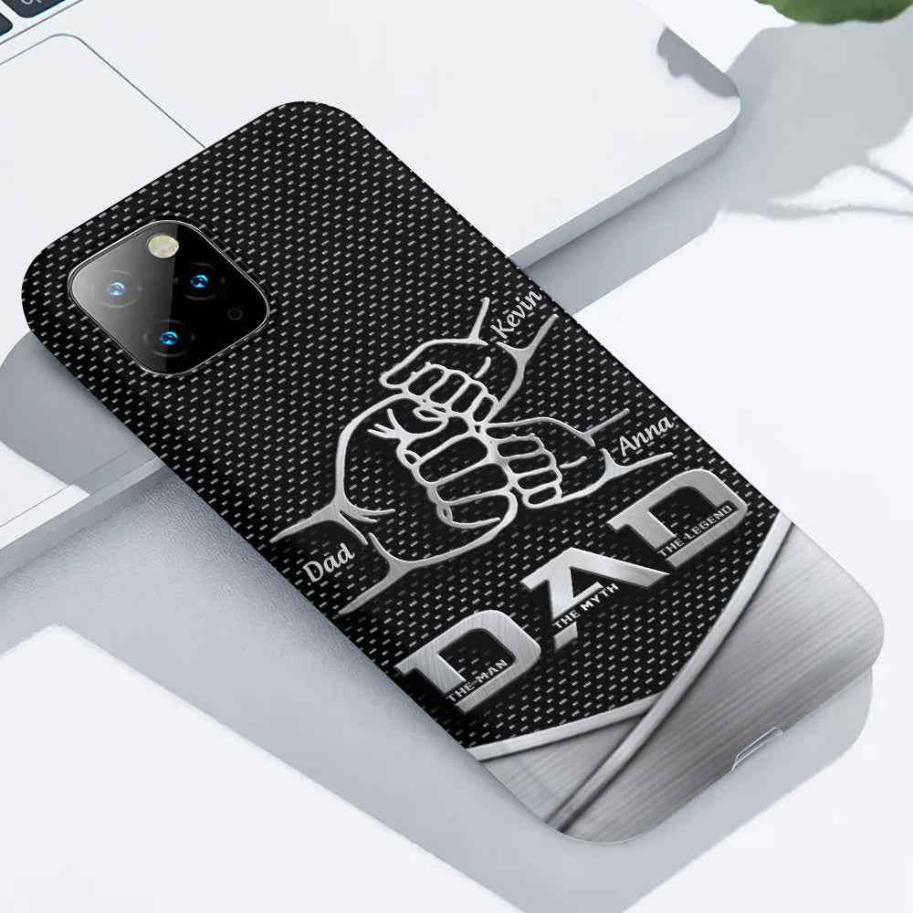 Dad The Man The Myth The Legend First Bump - Christmas Gift for Dad - Personalized Father Full Print Phone Case