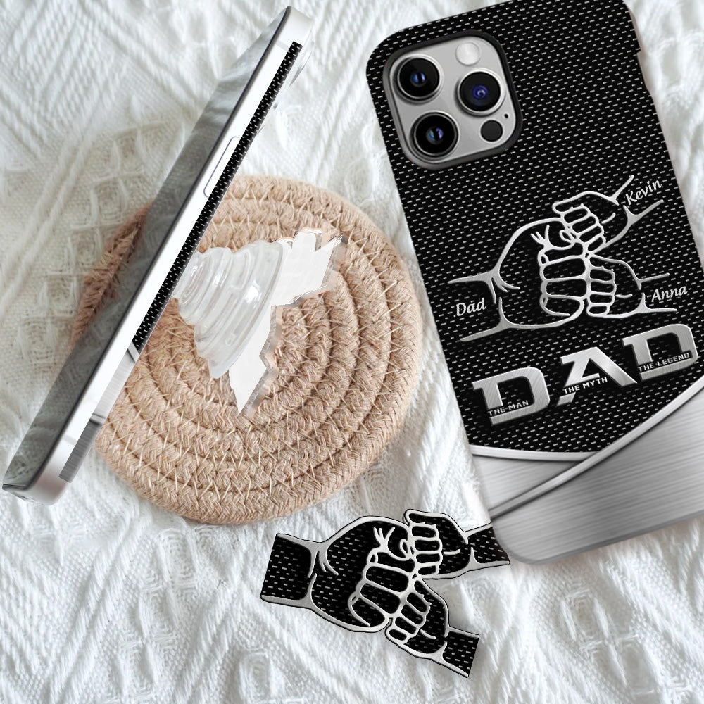 Dad The Man The Myth The Legend First Bump - Christmas Gift for Dad - Personalized Father Full Print Phone Case
