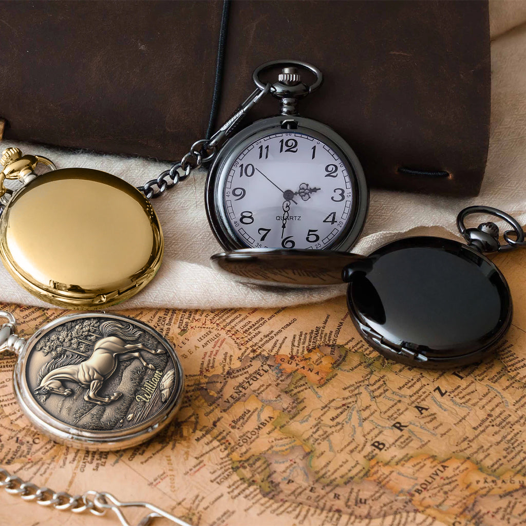 A Good Day To Ride Horse - Personalized Horse Pocket Watch