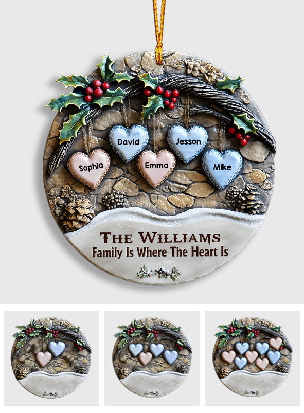 Frohe Weihnachten – Personalisierter Familienschmuck