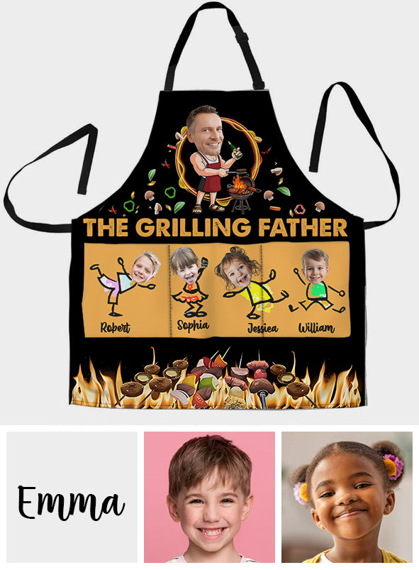 Daddy Grilling Plate - Personalized Father Apron