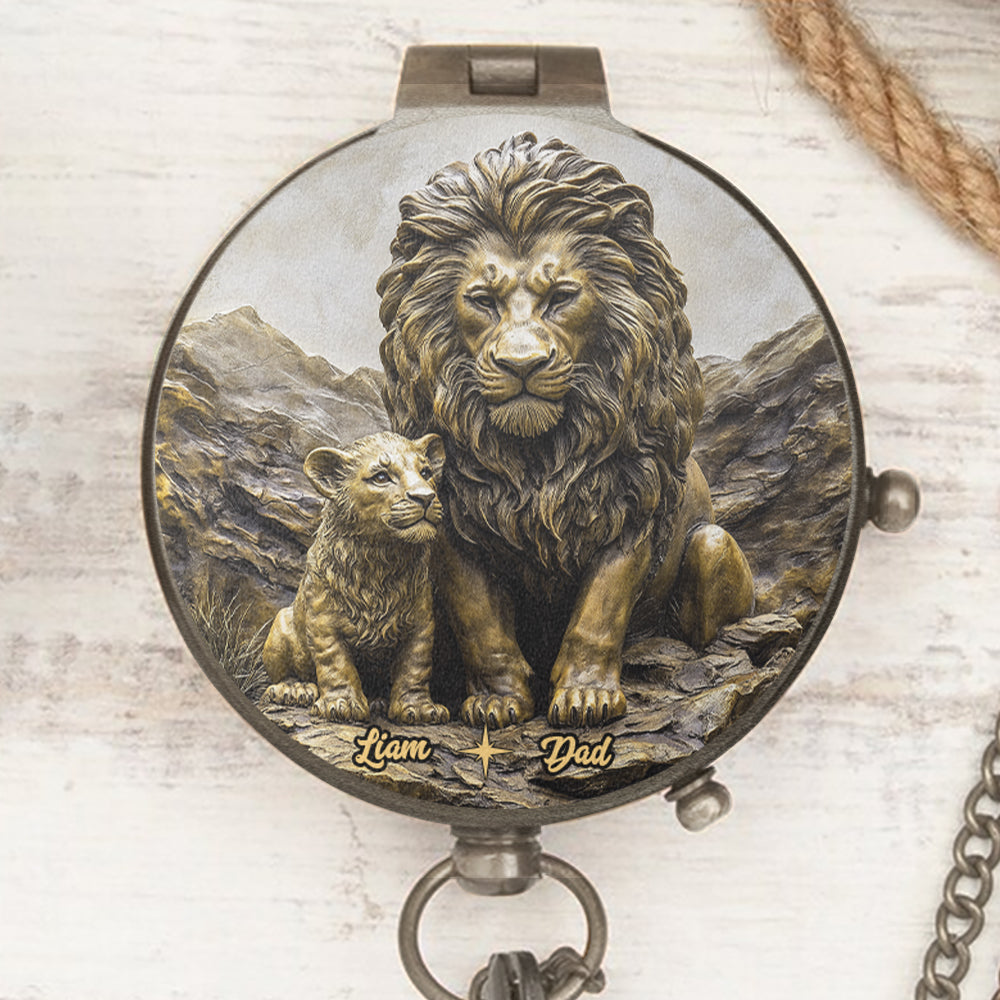 To My Son - Personalized Father & Son Compass