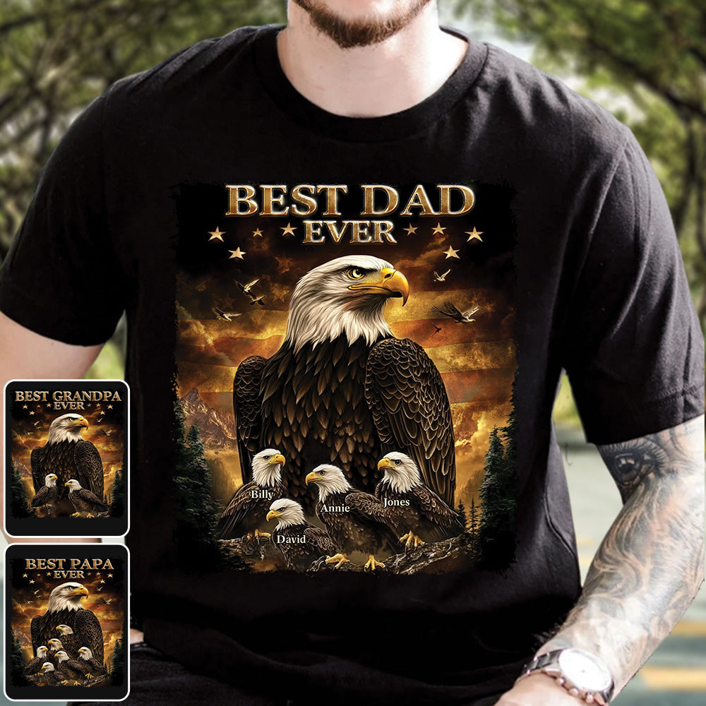 Best Dad Ever - Personalized Father T-shirt And Hoodie