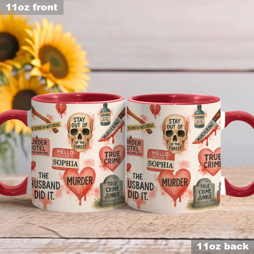True Crime Lover - Personalized True Crime Accent Mug