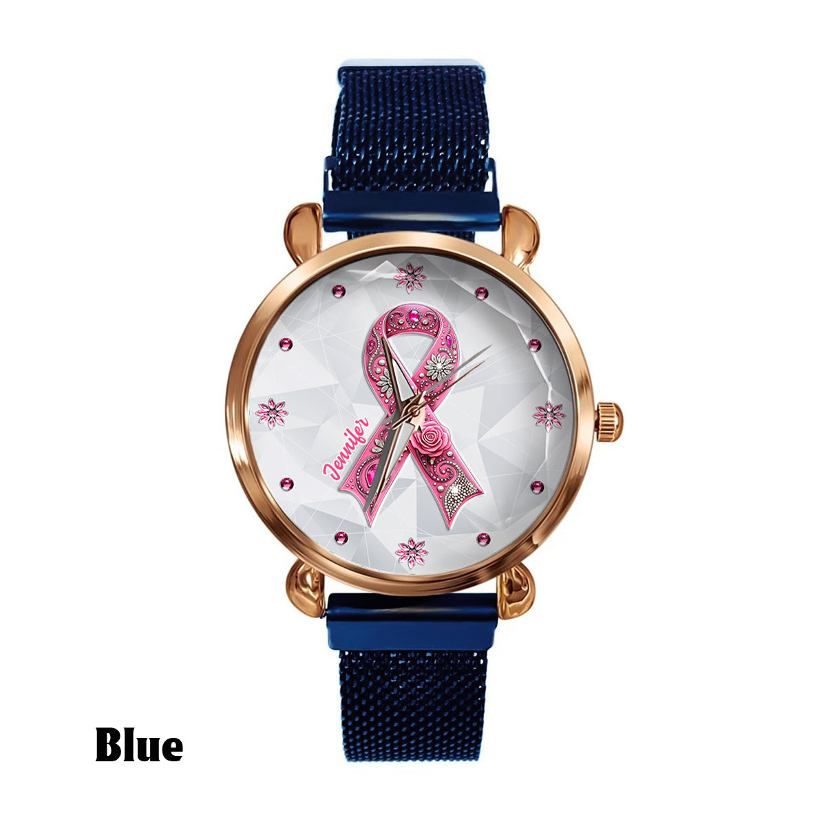 Breast Cancer Awareness - Personalized Breast Cancer Awareness Women Hand Watch