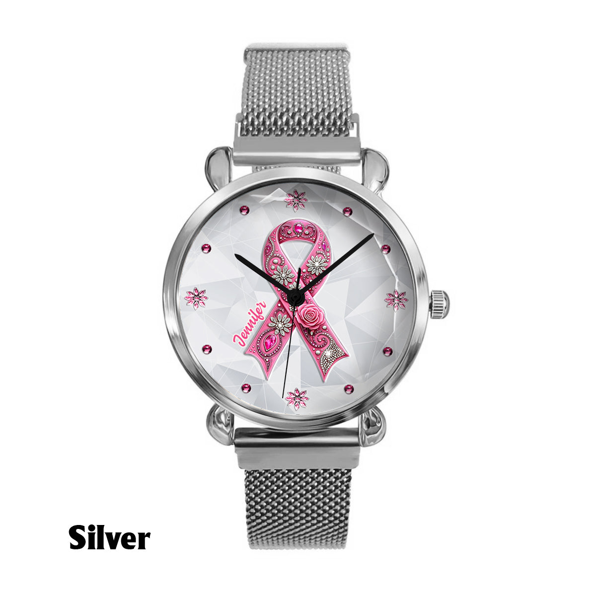 Breast Cancer Awareness - Personalized Breast Cancer Awareness Women Hand Watch