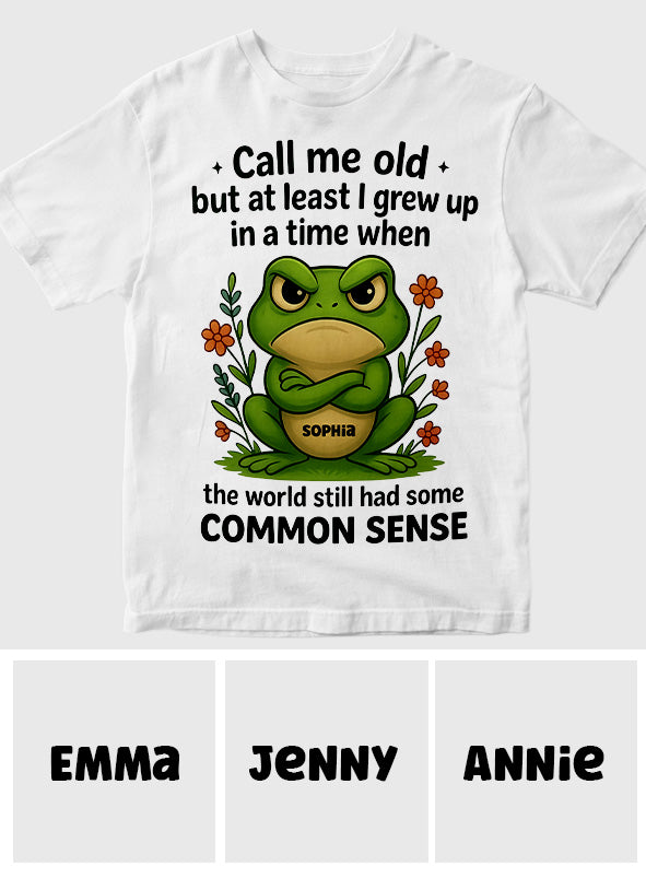 Call Me Old – Personalisiertes T-Shirt und Hoodie mit Froschmotiv
