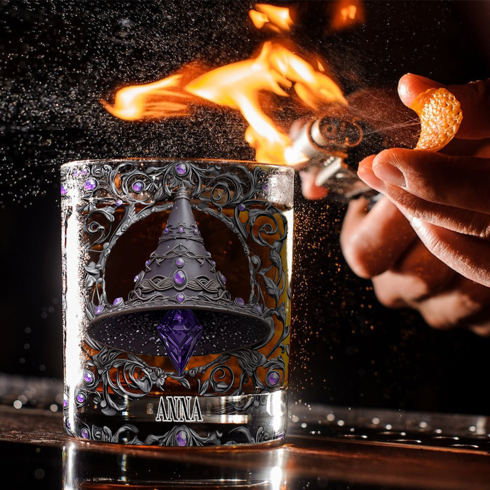 Whiskey Witches - Personalized Witch Whiskey Glass