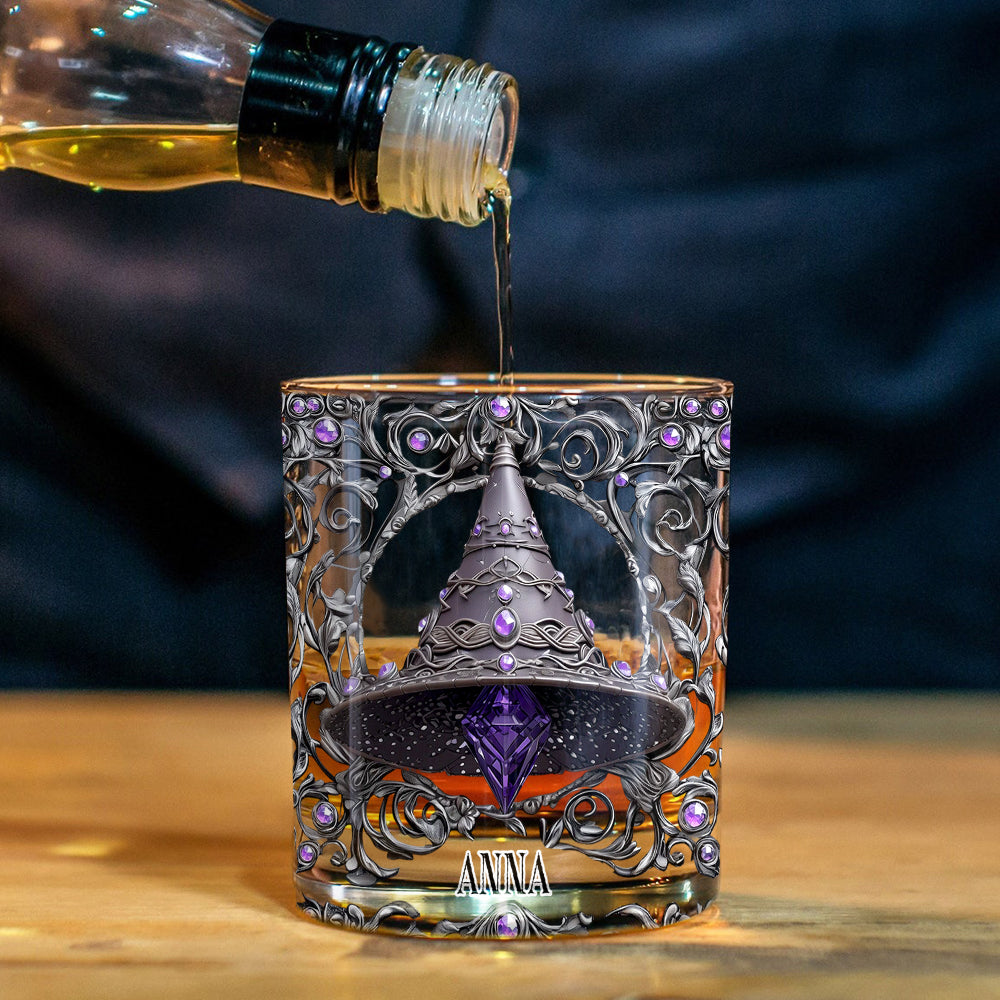 Whiskey Witches - Personalized Witch Whiskey Glass