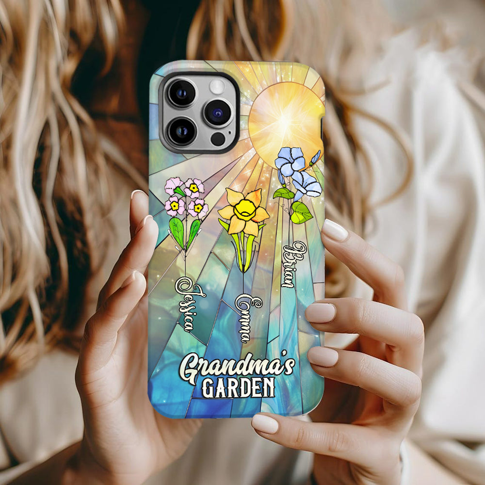 Grandma's Garden - Personalized Grandma Full Print Phone Case