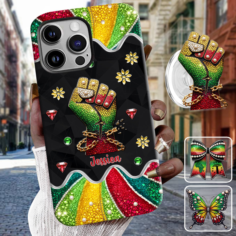They Not Like Us - Personalized Juneteenth Full Print Phone Case & Phone Grip