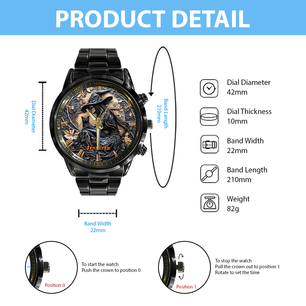 Magical Witch - Personalized Witch Hand Watch