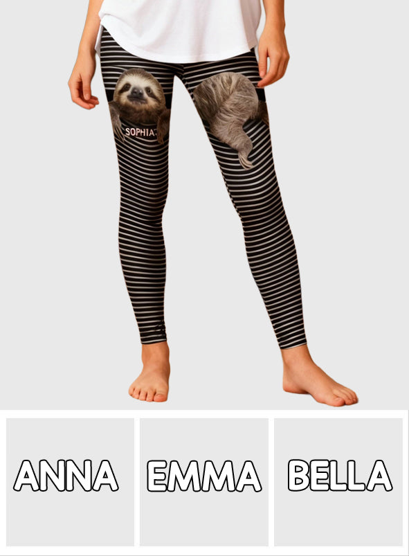 Faultier – Personalisierte Faultier-Leggings