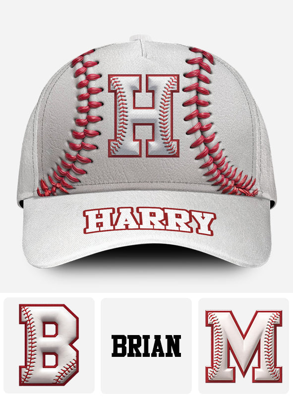 Personalisierte Baseballkappe mit Initialen für Baseballfans – Klassische Baseballkappe mit individueller Gestaltung