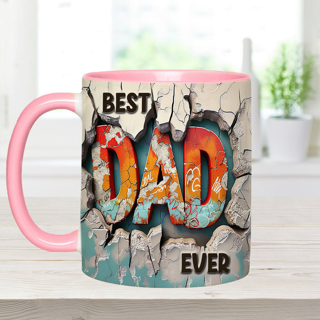 Best Dad Ever - Personalized Father Accent Mug