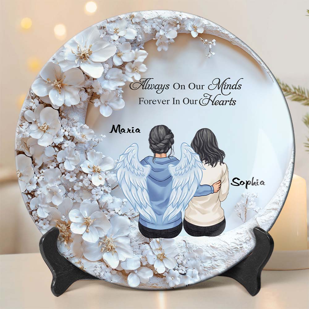 I'm Always With You - Personalized Memorial Ceramic Round Plate