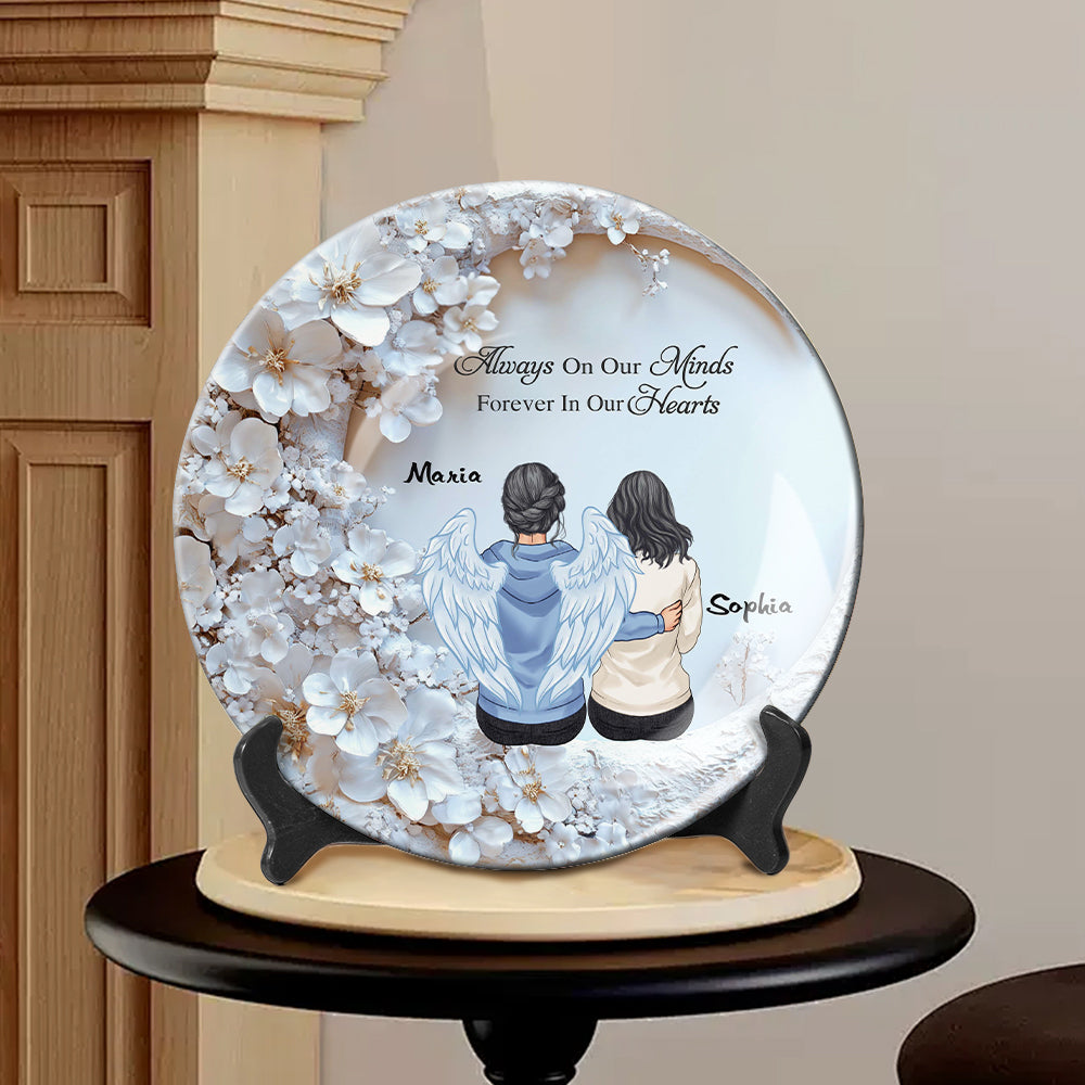 I'm Always With You - Personalized Memorial Ceramic Round Plate