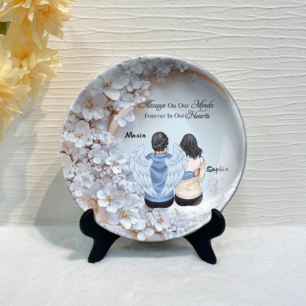 I'm Always With You - Personalized Memorial Ceramic Round Plate
