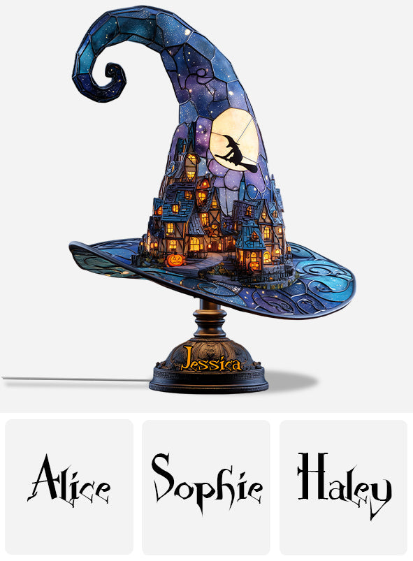 Magic Hat - Personalized Witch Acrylic LED Night Light