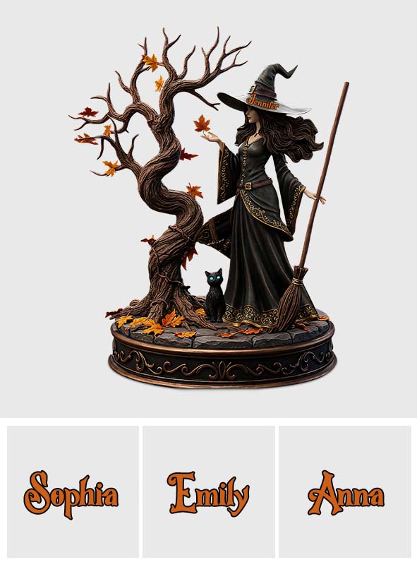 Beautiful Witch - Personalized Witch Custom Shaped Acrylic Plaque